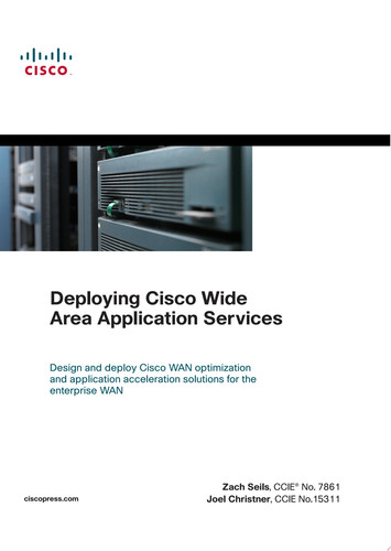 Deploying Cisco Wide area application services