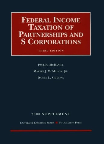 Federal Income Tax of Partnership and S Corporation
