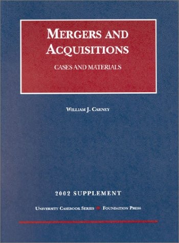 Supplement to Mergers and Acquisitions