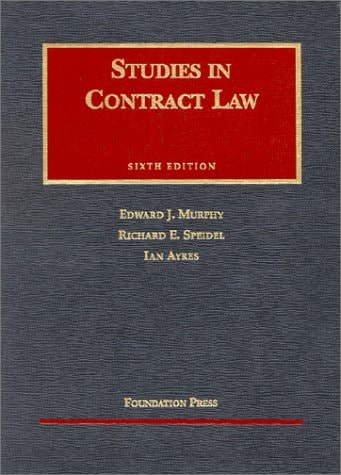 Studies in Contract Law (University Casebook)