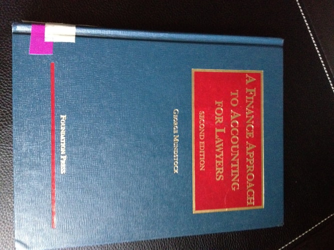A Finance Approach to Accounting for Lawyers