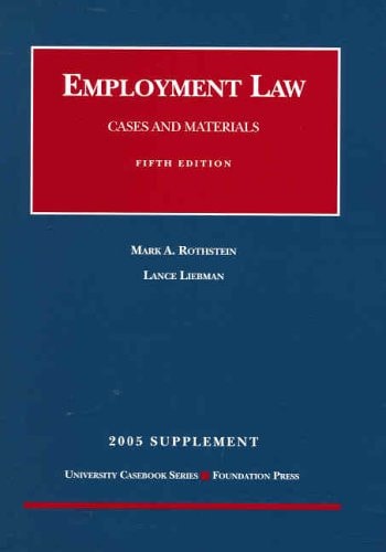 Employment Law, 2005 Supp