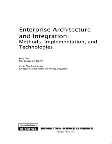 Enterprise Architecture and Integration