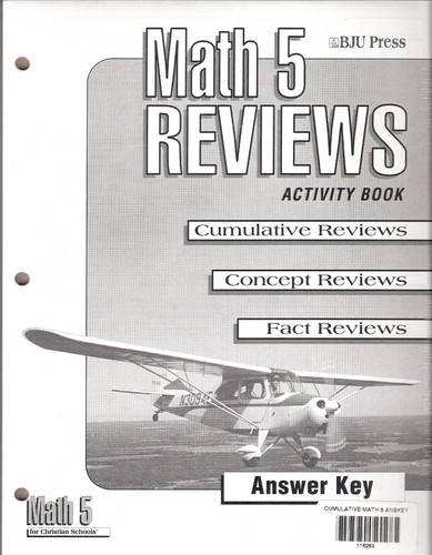 Math Reviews Activity Book Answer Key Grd 5 2nd Edition
