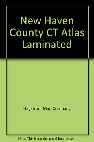 New Haven County CT Atlas Laminated