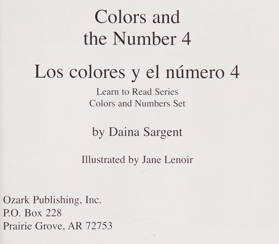 Colors and the Number 4