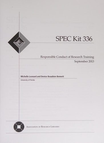 Responsible Conduct of Research Training