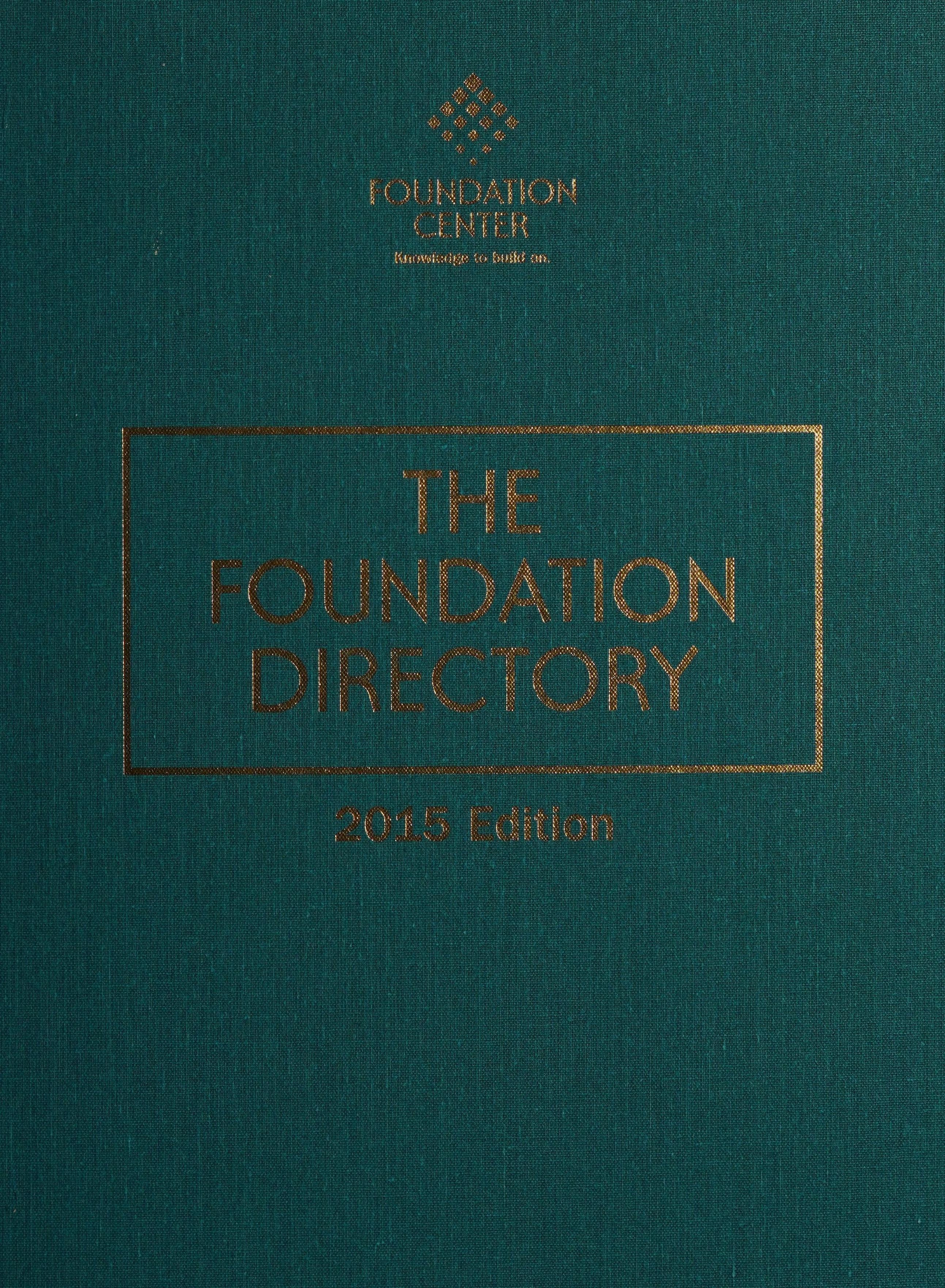 The Foundation Directory, 2015