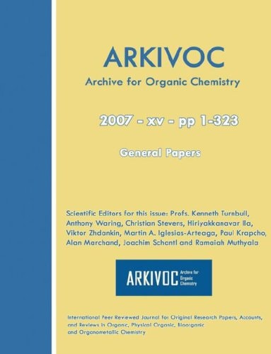 Arkivoc 2007 (XV) General Papers