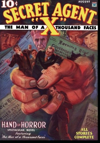 Secret Agent X - August 1934