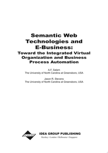 Semantic Web Technologies and E-Business