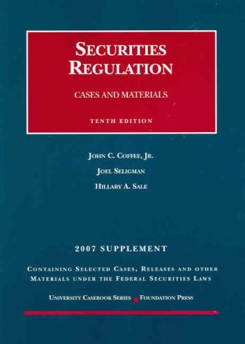 Securities Regulation Cases and Materials