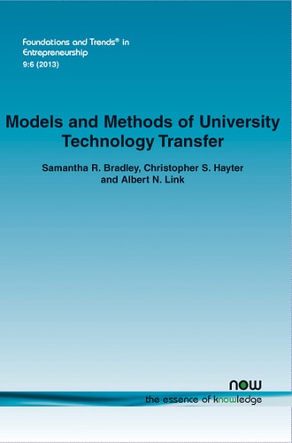 Models and Methods of University Technology Transfer