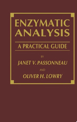 Enzymatic Analysis A Practical Guide