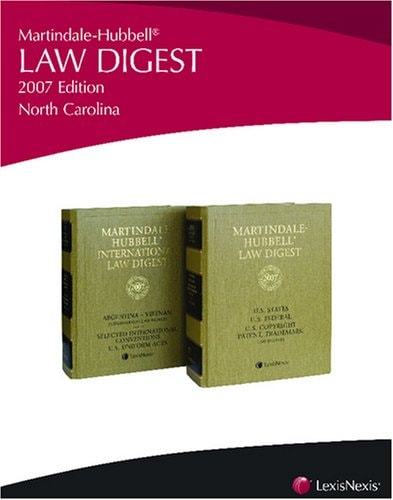 Martindale-Hubbell Law Digest: North Carolina