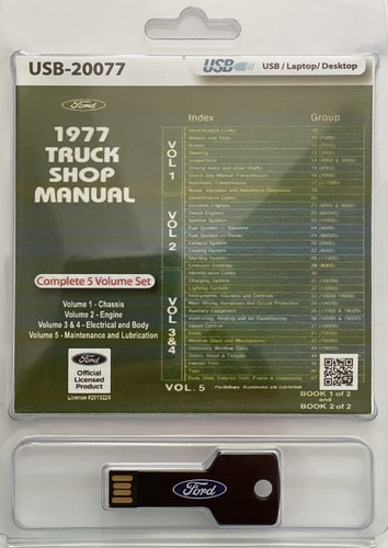1977 Ford Truck Shop Manual (USB)