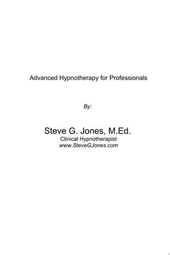 Advanced Hypnotherapy for Professionals