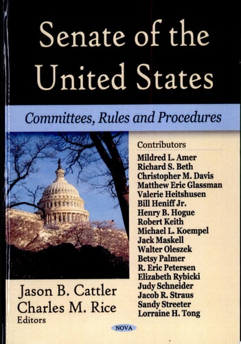 Senate of the United States Committees, Rules and Procedures