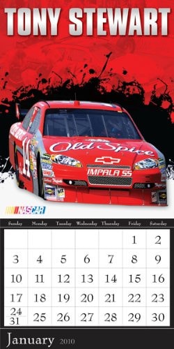 Tony Stewart 2010 Magnetic Calendar