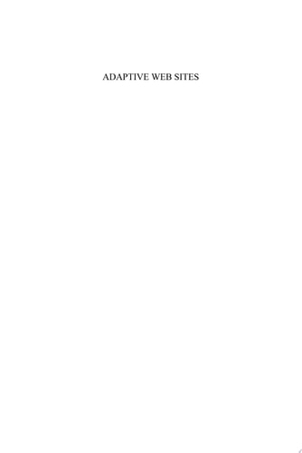 Adaptive Web Sites A Knowledge Extraction from Web Data Approach