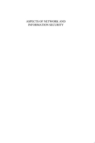 Aspects of Network and Information Security