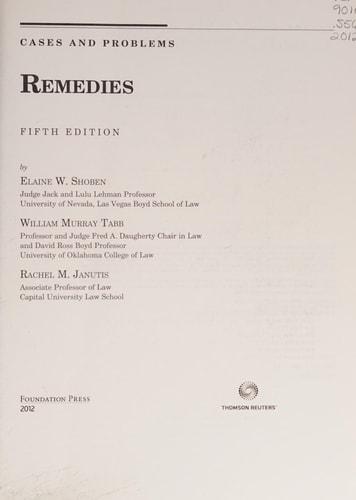 Remedies Cases and Problems