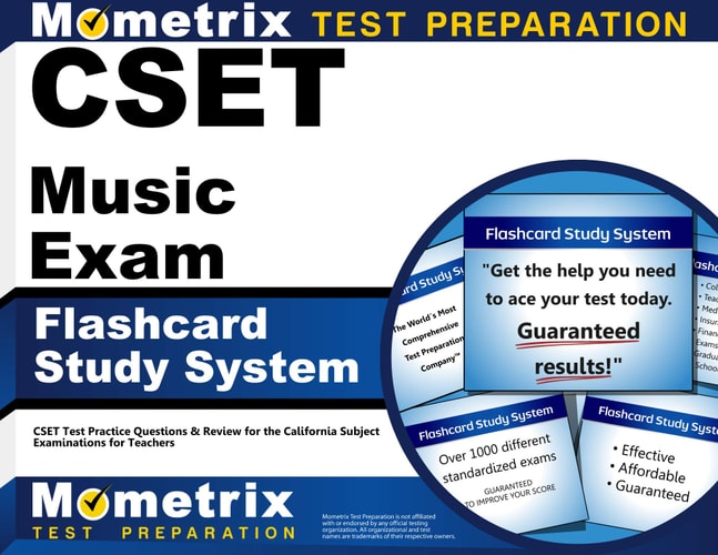 CSET Music Exam Flashcard Study System: CSET Test Practice Questions