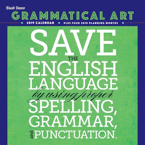 Grammatical Art 2019 Calendar
