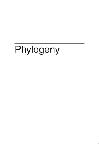 Phylogeny Discrete and Random Processes in Evolution