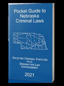 Pocket Guide to Nebraska Criminal Laws