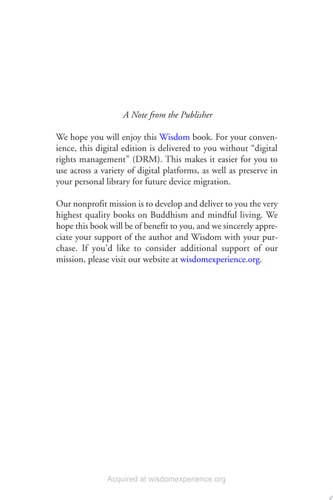 Buddhism and the Senses A Guide to the Good and Bad