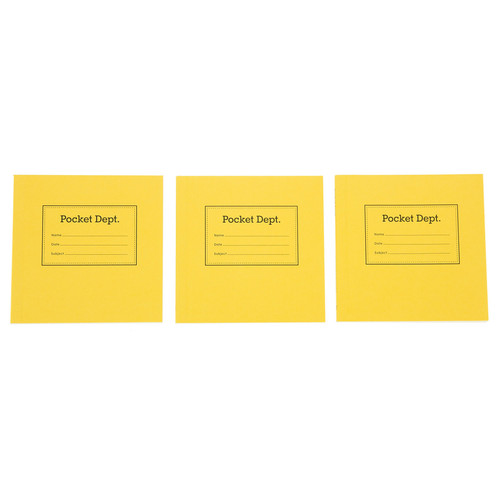 The Back Pocket: 3 Blank Notebooks (Pocket Department)