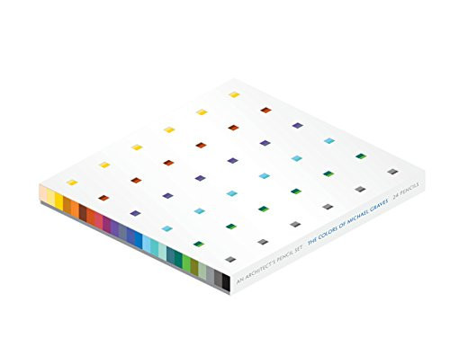 An Architect's Pencil Set: The Colors of Michael Graves (24 sharpened color pencils in a custom, elegant palette, a distinctive gift for architects and designers. Keepsake box with die-cut sleeve )