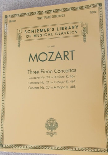 Mozart - 3 Piano Concertos Schirmer Library of Classics Volume 4481 Two Pianos, Four Hands