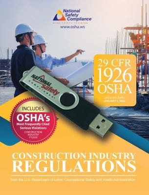 Construction Industry Regulations: 29 CFR Part 1926 CD