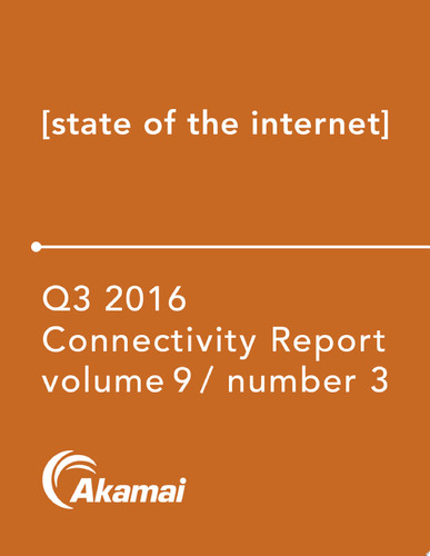 Akamai State of the Internet / Connectivity Report Q3 2016