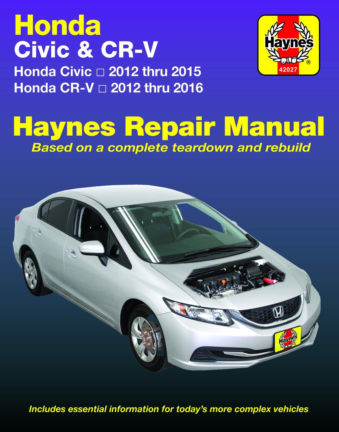 Haynes Repair Manual: Honda Civic (12-15) & CR-V (12-16)