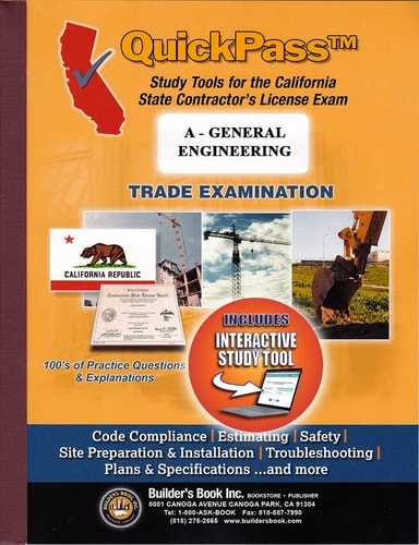 QuickPass Study Tools for the General Engineering (A) License Examination - Study Guide