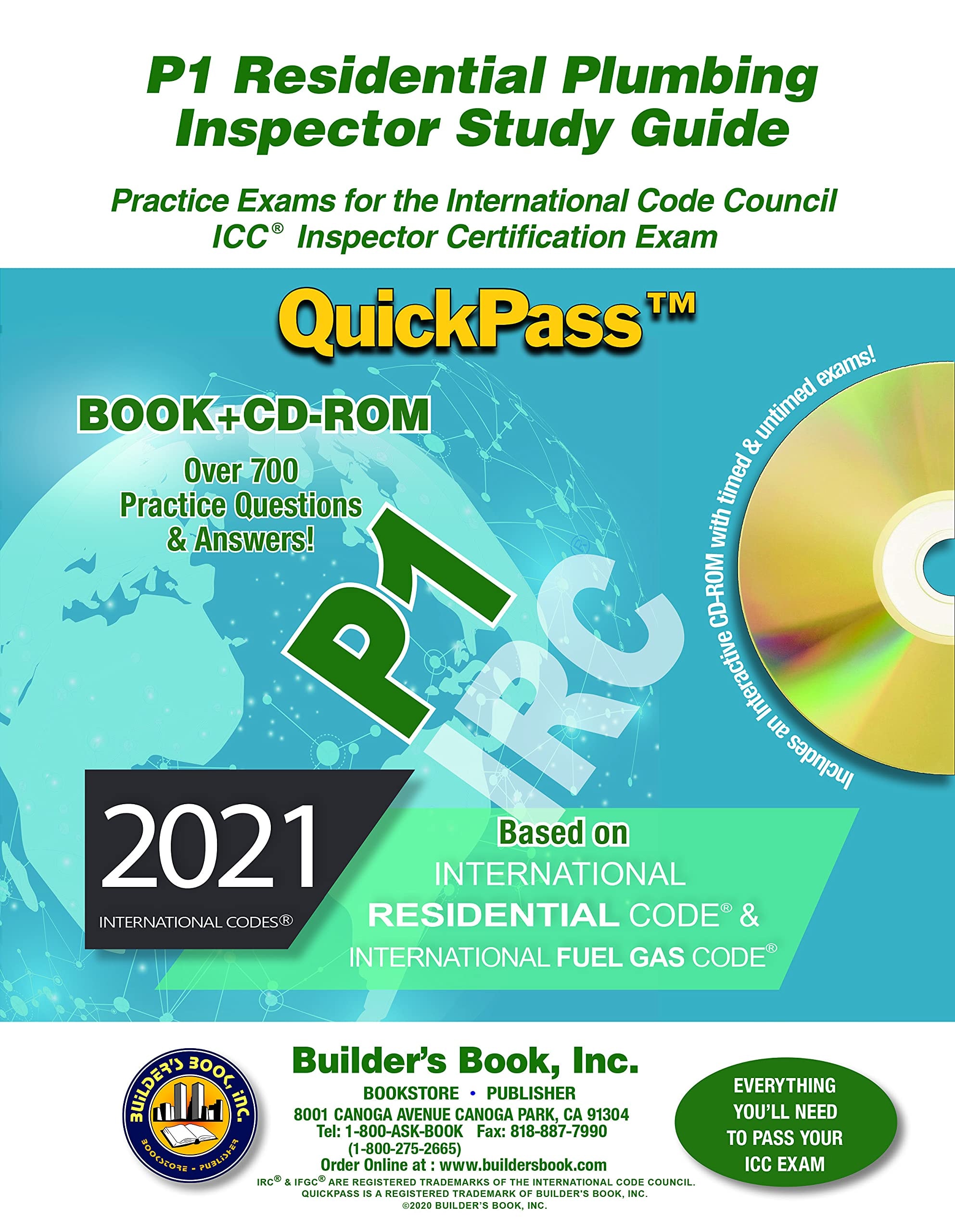P1 Residential Plumbing Inspector QuickPass Study Guide Based On 2021 IRC