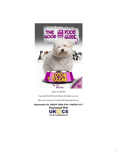 The Coton de Tulear Good Food Guide