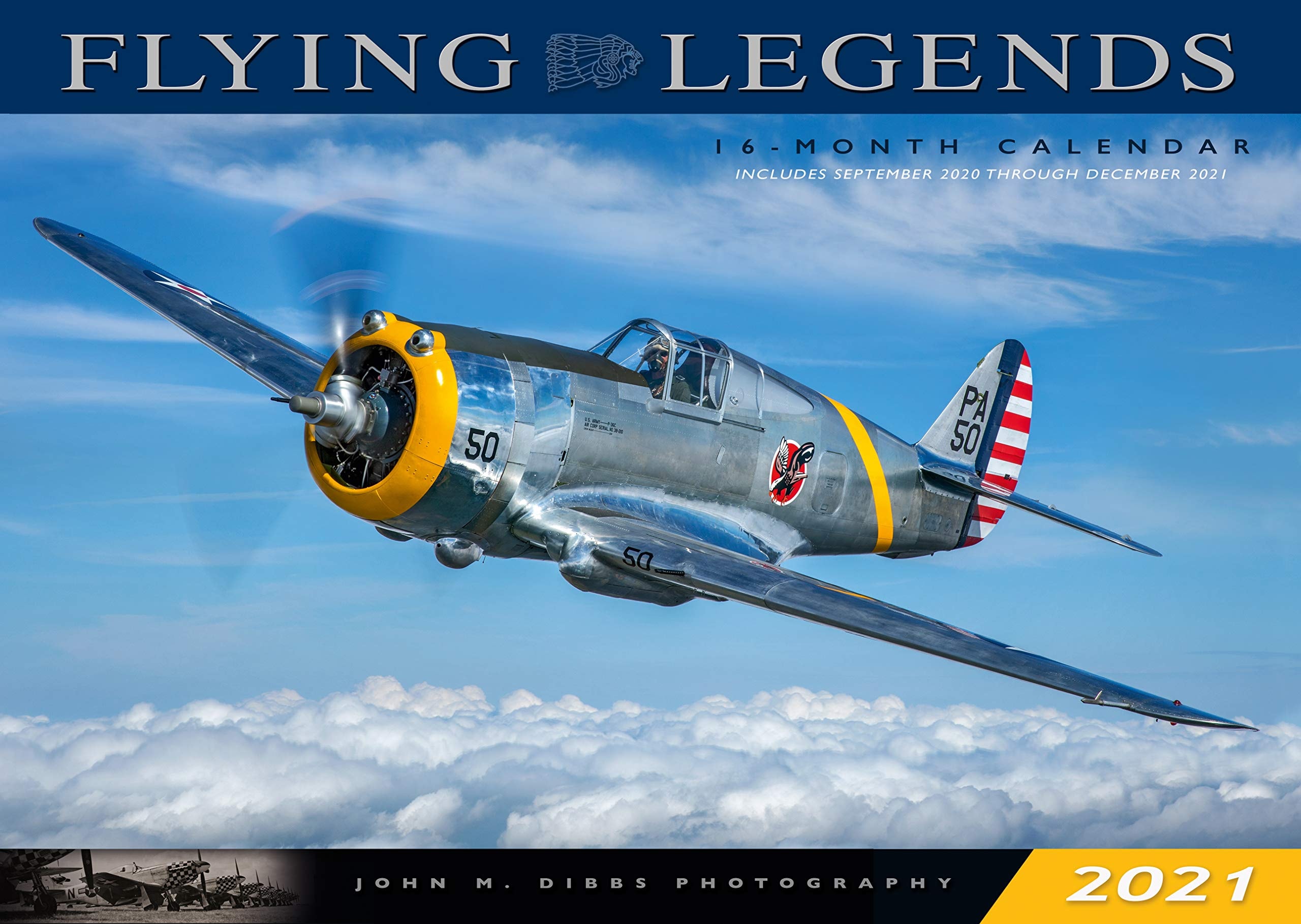 Flying Legends 2021 16 Month Calendar - September 2020 Through December 2021