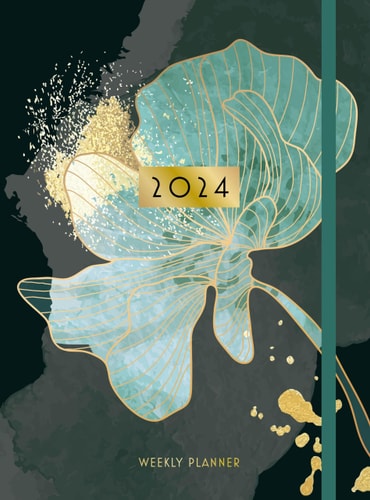Green Gold Flower (2024 Planner)