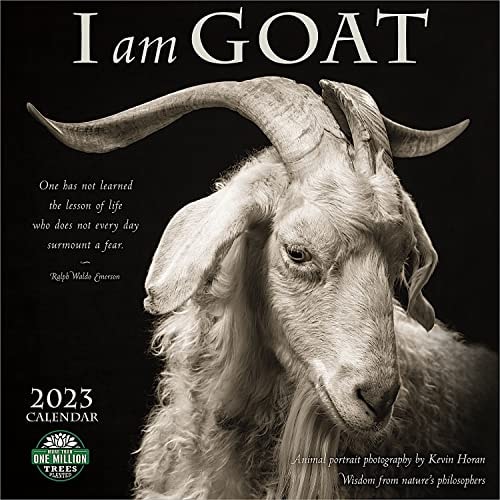 I Am Goat 2023 Wall Calendar: Animal Portrait Photography by Kevin Horan and Wisdom From Nature's Philosophers