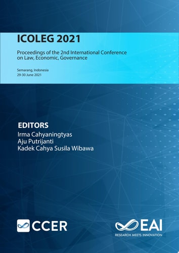 ICOLEG 2021: Proceedings of the 2nd International Conference on Law, Economic, Governance