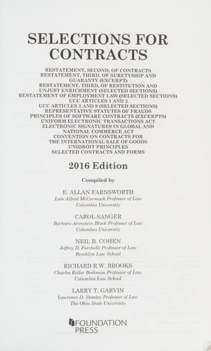 Selections for Contracts