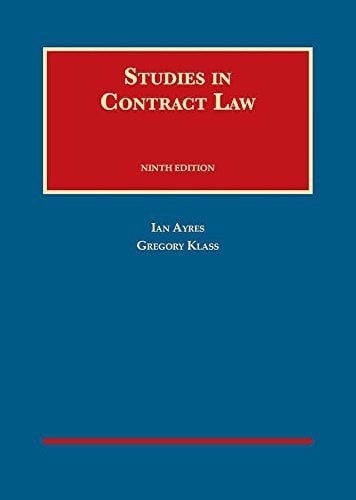 Studies in Contract Law