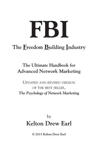FBI-The Freedom Building Industry
