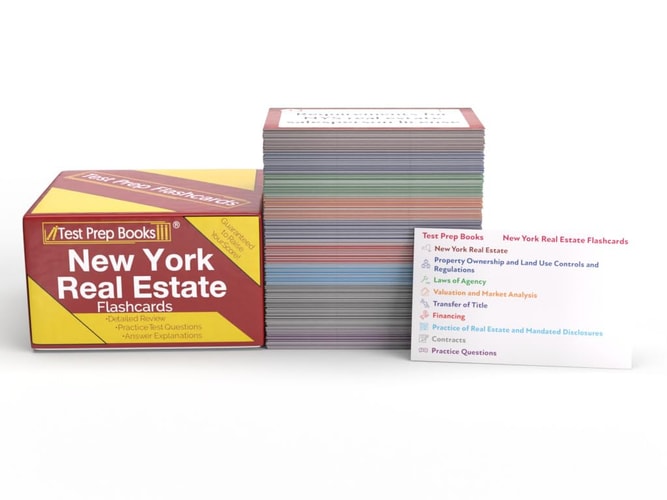 New York Real Estate Exam Prep Study Cards 2024-2025: New York Real Estate License Exam Prep with Practice Test Questions