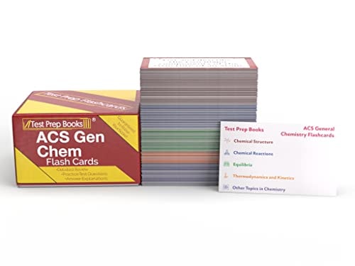 ACS General Chemistry Flashcards: ACS Test Prep Flash Cards for The General Chemistry Exam