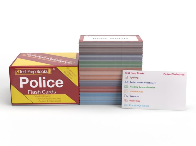 Police Officer Exam Study Cards 2025-2026: Police Officer Test Prep with Practice Test Questions [Full Color Cards]
